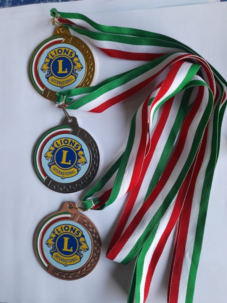 La medaglia della «3^ Lions running